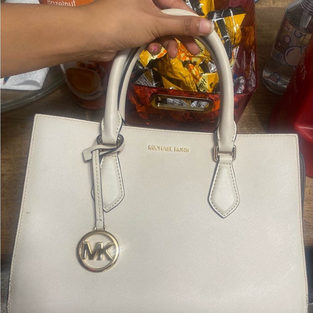 Michael Kors Cream Satchel